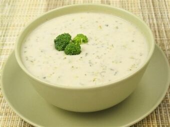 Soupe à la crème pour boire Diet